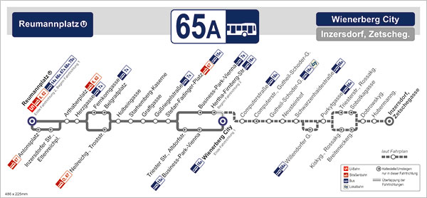 Neuer Linienplan Bus Linie 65A